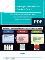 Clase 10 - 2020-II - Examen Microbiológico de Productos No Estériles I