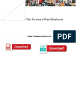 Example of Star Schema in Data Warehouse