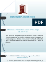 Beneficial Construction