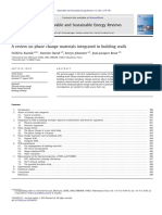 A Review On Phase Change Materials Integ