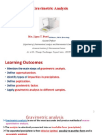 Gravimetric Analysis: Mrs. Jigna T. Patel