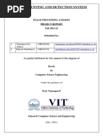 Cell Counting and Detection System: Image Processing (Cse4019) Project Report Fall 2021-22