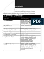 Headphones & Headsets: Patent Information