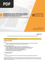 Comparativa Cambios Le de Presupuestos Generales Del Estado para 2022