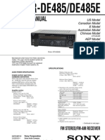 Sony STR-DE485 Service Manual