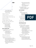 Answer Key and Audioscript: Placement Test