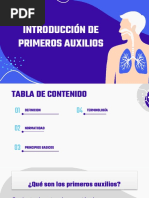 Introducción de Primeros Auxilios