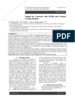 Comparison of Strength For Concrete With GGBS and Cement Using Accelerated Curing Method