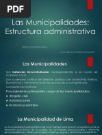 Las Municipalidades Estructura Administrativa