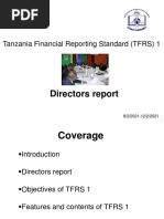 Directors Report: Tanzania Financial Reporting Standard (TFRS) 1