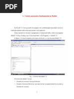 Lectii de Calcul Simbolic in Matlab Partea 1