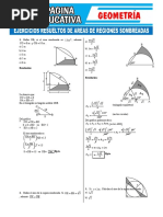 Ejercicios Resueltos de Areas de Regiones Sombreadas Pagina Educativa