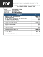 Calculo de Reajustes - Cancha Polideportiva Techada