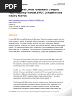 Feroze1888 Mills Limited Swot Analysis Bac