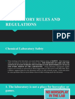 Laboratory Rules and Regulations