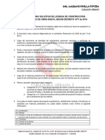 Requisitos Licencia de Construcción