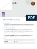 NSE 5 Network Security Analyst: Exam Description