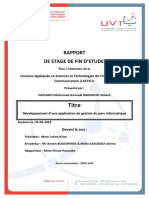 Application Gestion Informatique