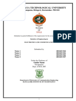 Synopsis Report Format