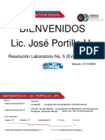 Resolución Laboratorio No. 5 (Extraordinario) Previo Examen Final M3 2020