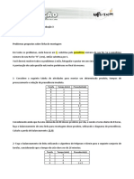 PCP3 - Problemas Propostos Sobre Balanceamento de Linha