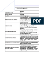 Atropine Drug Profile