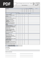 OBRA-REG037.00 - Check List Semanal de Cocina y Comedor