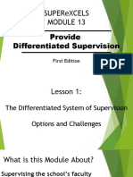 Superexcels Provide Differentiated Supervision: First Edition