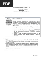 Pa2 Comunicación y Argumentación 2021 - 20 - Consigna y Rúbrica