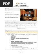 Grade 2 - 12 Lesson Plan Musical Arts / Recording Studio