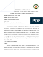 Factores Ante y Post-Mortem Que Intervienen en La Calidad de La Carne