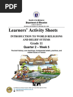 Learners' Activity Sheets: Grade 11