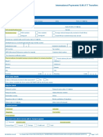 International Payments/ S.W.I.F.T Transfers: For Offical Use