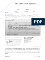 Secured Party Creditor ID Card Application: Right Thumb Print