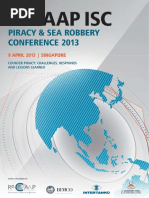 ReCAAP ISC Piracy and Sea Robbery Conference 2013 Report