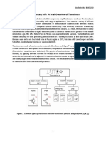 Supplementary Info: A Brief Overview of Transistors