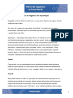 Plano de Negócios Na Importaçao