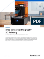 Formlabs 3D Printing Intoduction To SLA