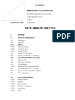 Catálogo de Cuentas - para Empresa Comercial y de Servicios +..