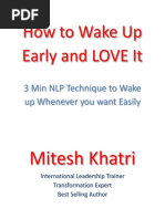 How To Wake Up Early and LOVE It