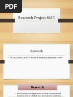 Research Project 8613