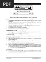 Mock Advanced Test-3 Paper-2: TIME: 3 Hrs M.M.: 180