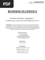 Business Statistics Cia 1