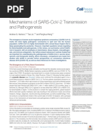 Mechanisms of Sars-Cov-2 Transmission and Pathogenesis: Review