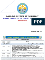 Academic Calendar 2014 E.C. - Revised After Crisis V2.0