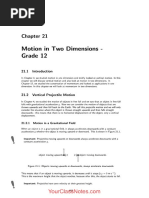 Projectile Motion - Physics Notes Grade 12