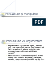 Curs 5 - Persuasiune Si Manipulare