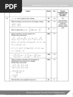 Mark Scheme: Q Scheme Marks Aos Pearson Progression Step and Progress Descriptor 1A B1 M1