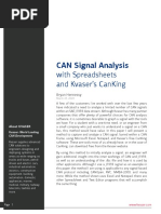 CAN Signal Analysis With Spreadsheets and Kvasers CanKing BH 200520