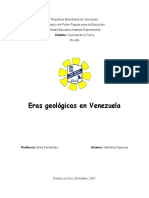 Eras Geológicas en Venezuela